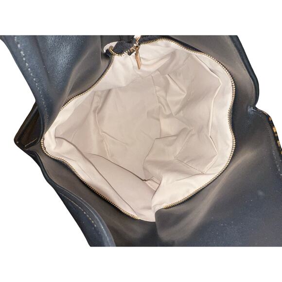 Catherine Malandrino Two Tone Leopard Print Hobo Bag NWT - Picture 4 of 7